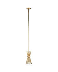 Hudson & Canal Andromeda 7" Wide Metal Starburst Pendant
