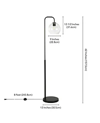 Hudson & Canal Harrison 62" Metal Arc Floor Lamp