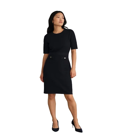 Hobbs London Women's Dannie Cinched-Waist Collard Shirt