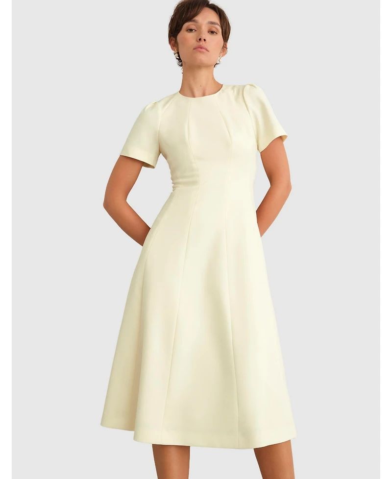 Hobbs London Women's Eliana Fit Flare Midi Dress