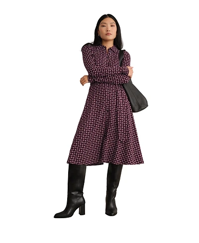 Hobbs London Women's Clarice Printed Midi Dress