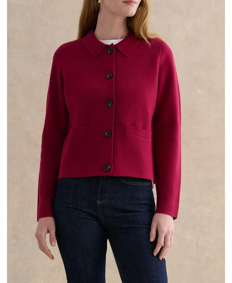 Hobbs London Women's Dannie Cinched-Waist Collard Shirt