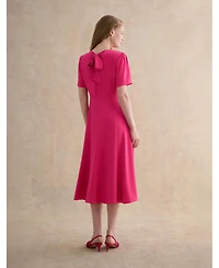 Hobbs London Women's Camille Satin Midi Dress
