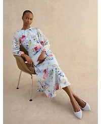 Hobbs London Women's Constance Floral Midi Dress