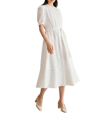 Hobbs London Women's Amani Short Sleeve Midi Dress