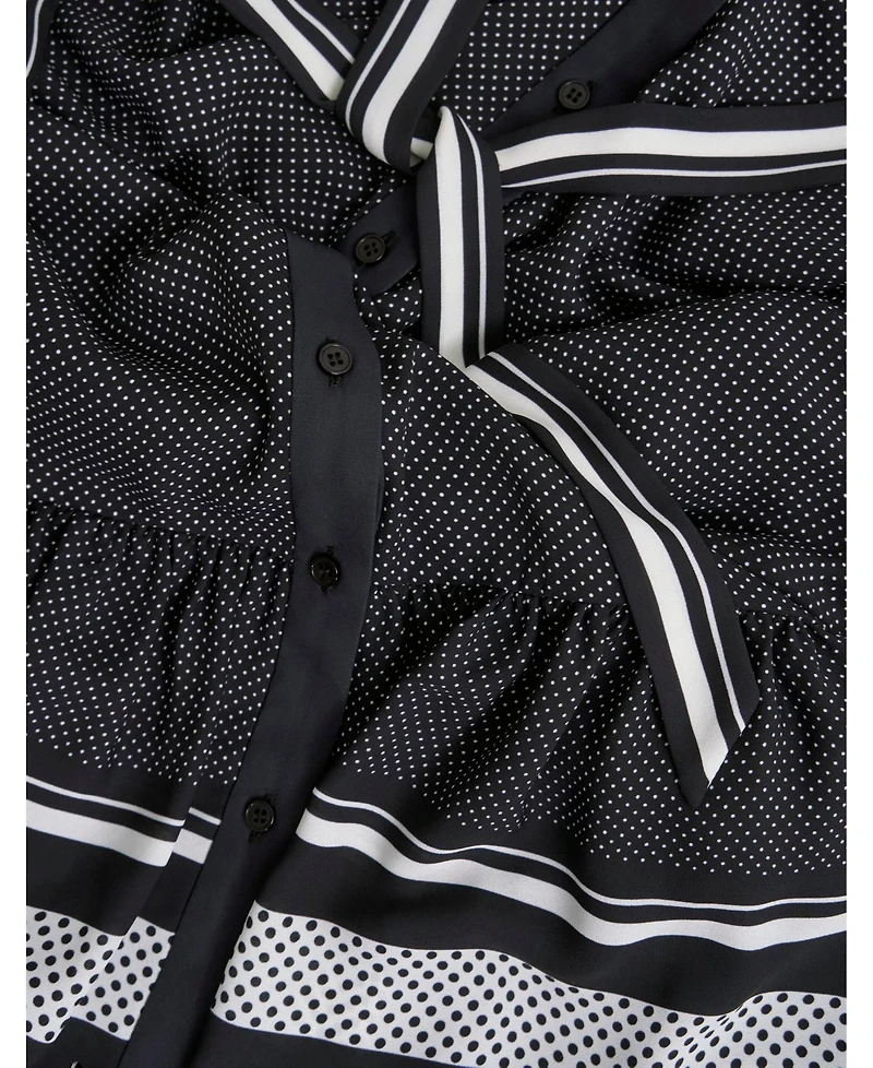 Hobbs London Women's Valerie Ruffle-Hem Mini Shift Dress