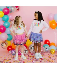 Sweet Wink Little and Big Girls Lavender Confetti Tutu Skirts