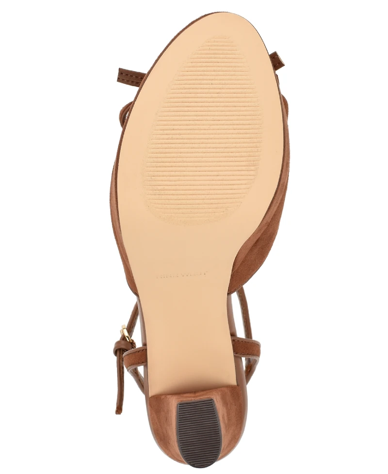 Nine West Women's Nessle High Tapered Heel Platform Sandals