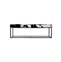 Butler Specialty Stinson 54 in. W Hair on Hide and Iron Accent Bench