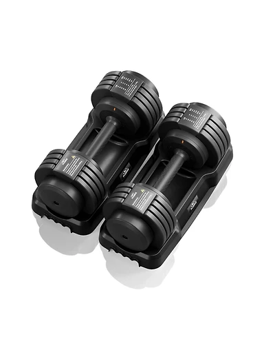 Fed Fitness Adjustable Dumbbell, 110LB (55LB Pair) Dumbbell for Home Gym Exercise, 5-in-1 Fast Adjustable Weights with Anti-Slip Handle