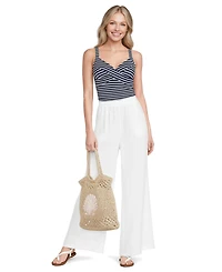 Lands' End Novelty Openweave Straw Bag