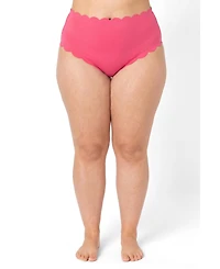 Swimsuits for All Women's Scallop Trim Swim Brief