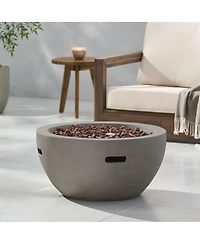 Streamdale Furniture 27" 40,000 Btu Propane Bowl Fire Pit, Light