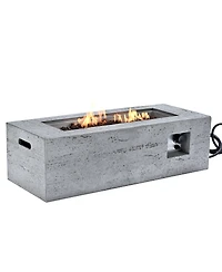 Streamdale Furniture 41.9 inch Propane Fire Pit Set with Tank Cover Table and Accessories