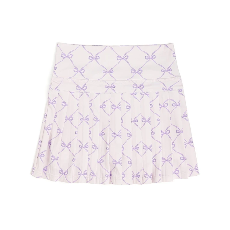 Sweet Wink Toddler Girls Lavender Bow Trellis Athletic Skort