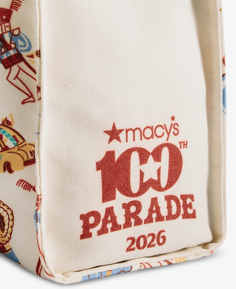 Macy's 100th Thanksgiving Day Parade 2026 Character-Print Canvas Tote Bag, Macy's Exclusive
