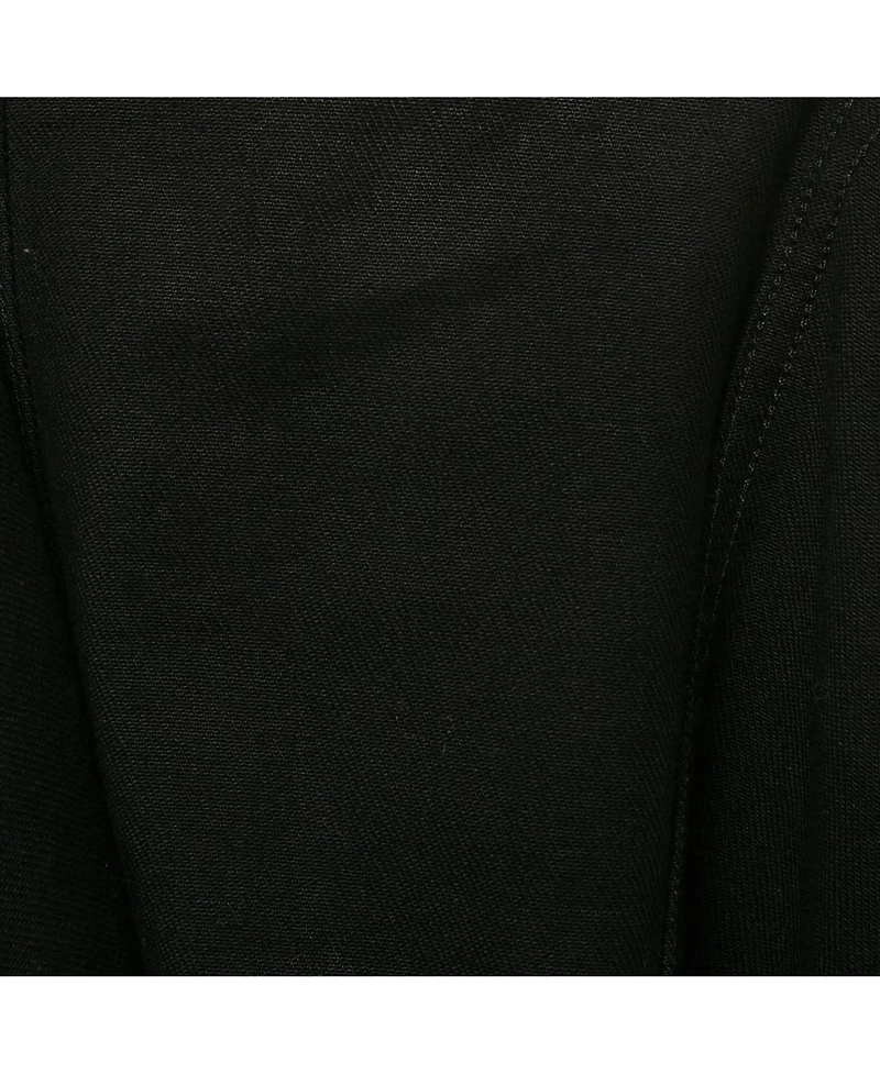 Pre-Owned Versace Women's Pre-Owned Versus Versace Black Distressed Denim Button Detail Jacket