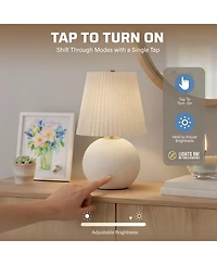 Bell + Howell BetterBeam Collection Cordless Rechargeable Touch 3 Mode Dimmable Led Usb-c Bedside Table Lamp