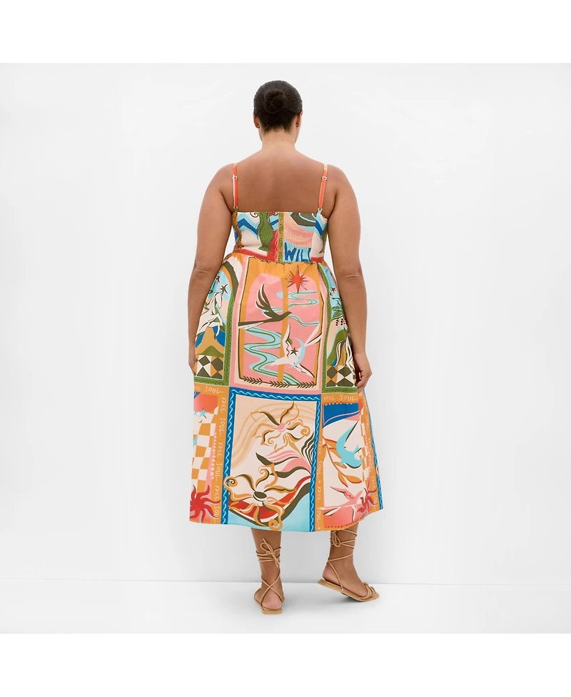 City Chic Women's Wild Soul Print Maxi Dress