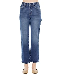 KanCan Women's Ashley High Rise True Straight Jeans