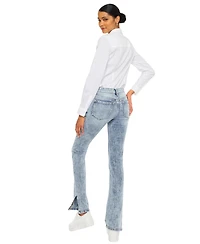 KanCan Women's Nadia Mid-Rise Y2K Bootcut Jeans