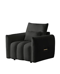 Streamdale Furniture Modern Teddy Fabric Sofa with Pillow for Living Room and Bedroom