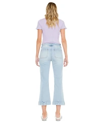 KanCan Women's Angelina High Rise Crop Flare Jeans