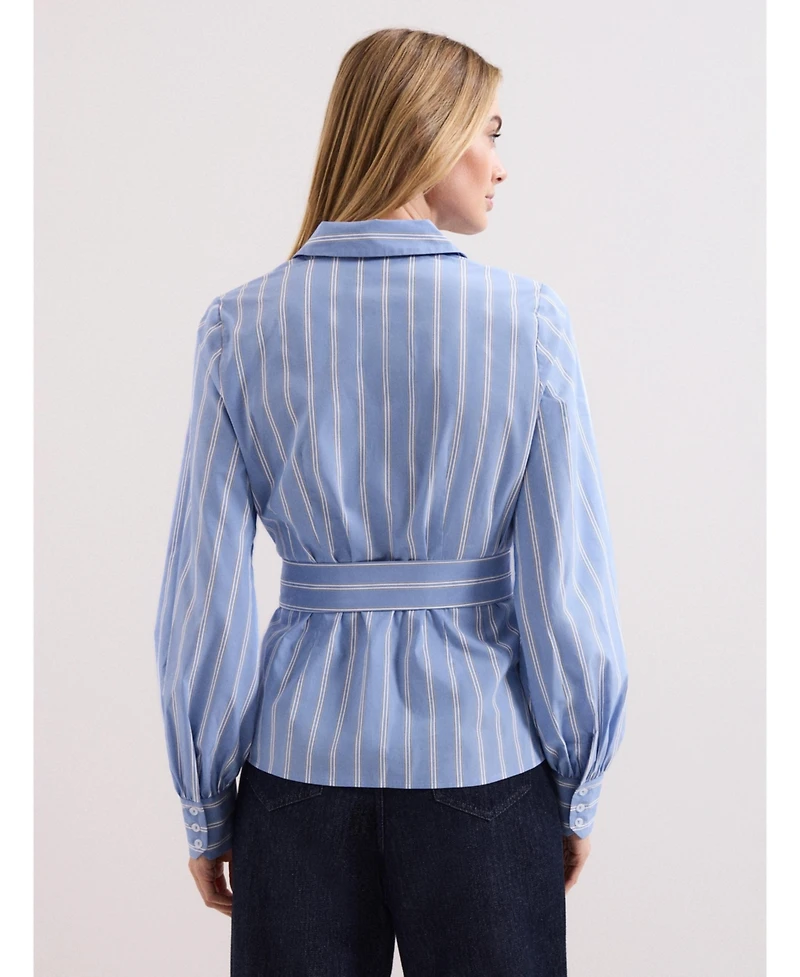 Phase Eight Women's Collared Statement-Belt Shirt