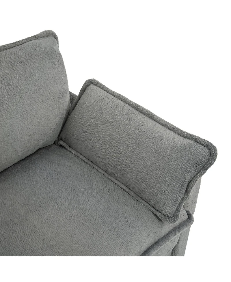 Streamdale Furniture Modern Plush Upholstered Sofa Set with Storage Pockets
