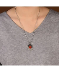 Bling Jewelry Medical Id Dog Tag Blank Pendant Necklace Oval Rope Edge