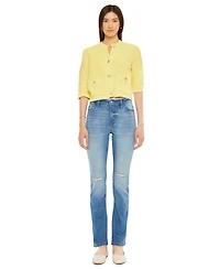 KanCan Women's Diana High Rise Slim Straight Jeans