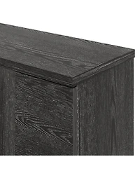 Streamdale Furniture Sideboard Buffet Cabinet with Adjustable Shelves and Gold Handles