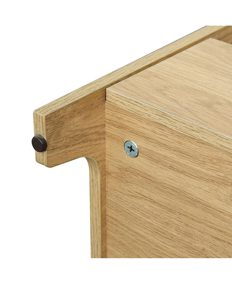 Streamdale Furniture 2-in-1 Cat Litter Box Enclosure Side Table with Storage