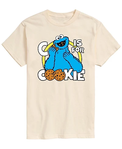 Airwaves Men's Sesame Street Cookie Monster Short-Sleeve Graphic T-Shirt