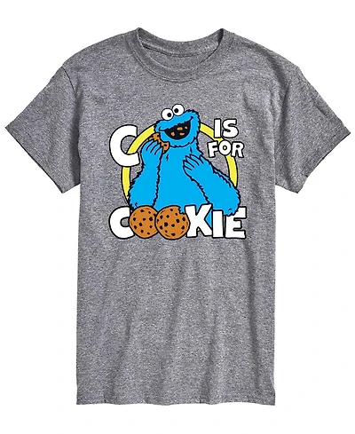 Airwaves Men's Sesame Street Cookie Monster Short-Sleeve Graphic T-Shirt