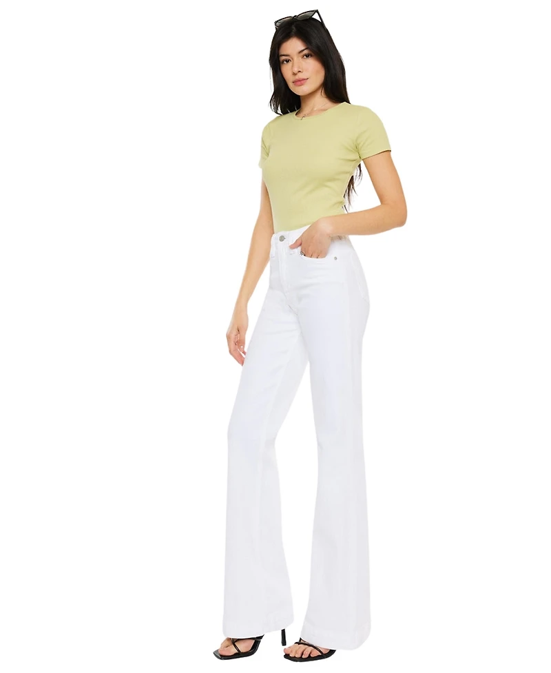 KanCan Women's Sumayyah High Rise Flare Jeans