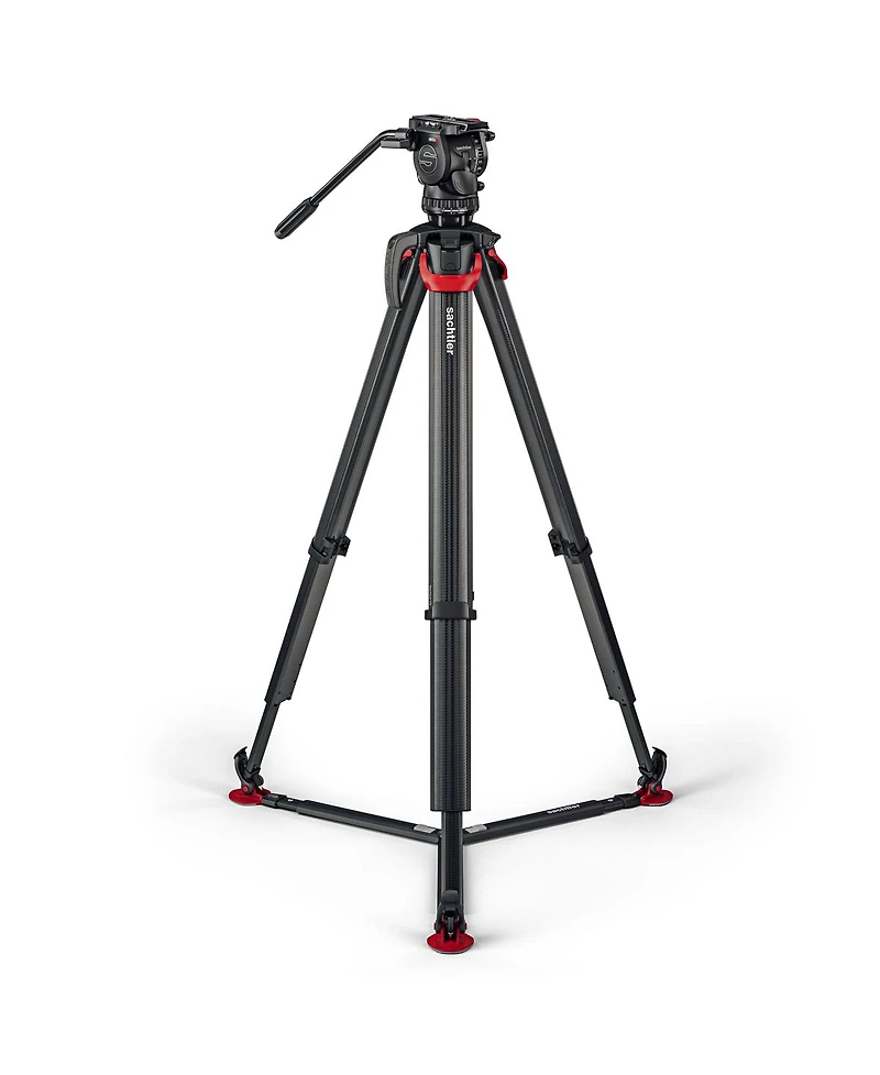 Sachtler aktiv6 Sideload Fluid Head System with flowtech75 Tripod and Ground Spreader