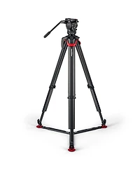 Sachtler aktiv6 Sideload Fluid Head System with flowtech75 Tripod and Ground Spreader