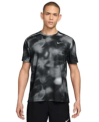 Nike Men's Miler Dri-fit Crewneck Short-Sleeve Running T-Shirt