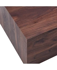 Streamdale Furniture Wood Grain Mdf Coffee Table - 39.3 x 23.6 x 12 Inch