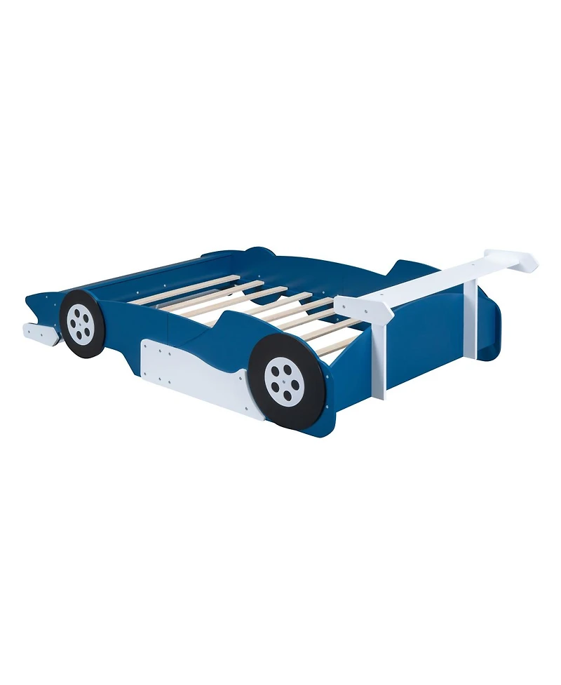 Streamdale Furniture Race Car-Shaped Platform Bed with Wheels