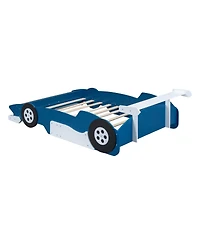 Streamdale Furniture Race Car-Shaped Platform Bed with Wheels
