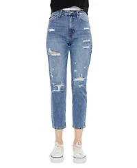 KanCan Women's Bobbie Ultra High Rise Straight Jeans