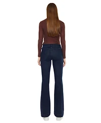 KanCan Women's Star Mid Rise Bootcut Jeans
