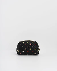 Fable England Women's Quilted Celestial Embroidered Pouch