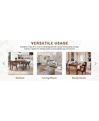 Streamdale Furniture Set Retro Olive Green Pu Dining Chairs with Metal Legs