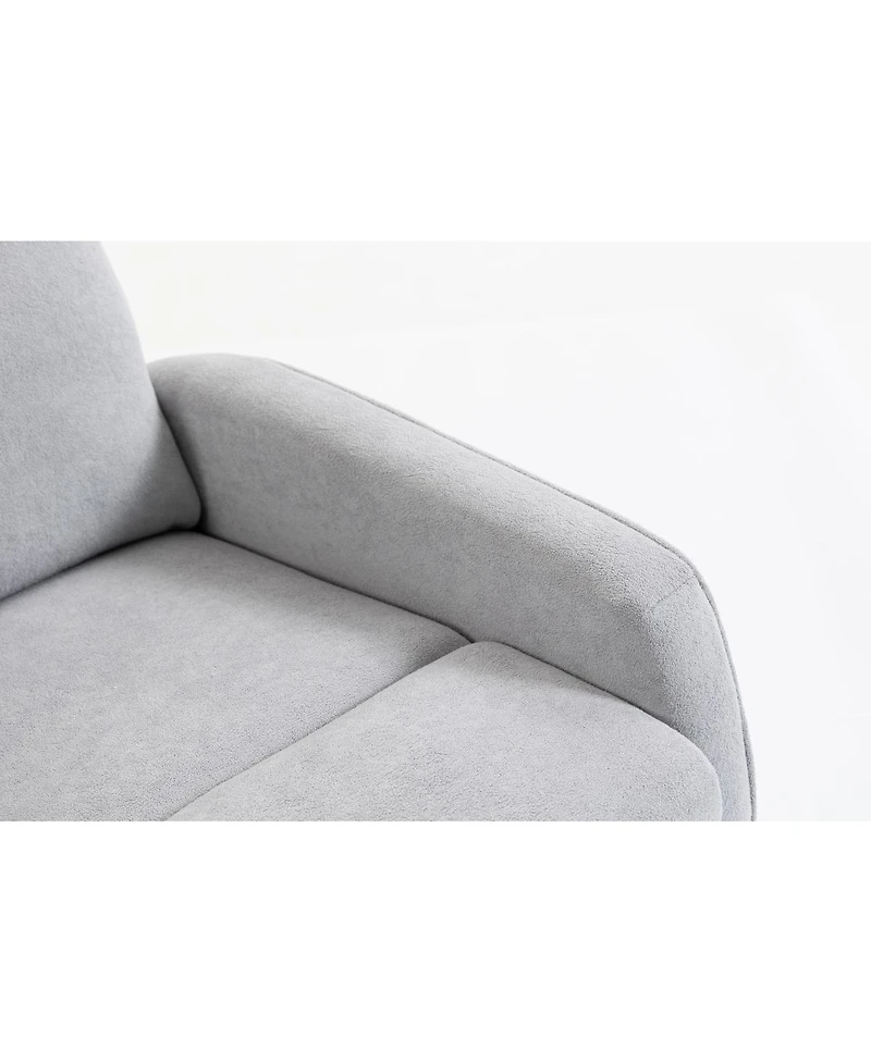Streamdale Short plush manual button armchair sofa
