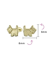 Bling Jewelry Animal Lover Maltese Yorkie Schnauzer Terrier Mini Dog Stud Earrings