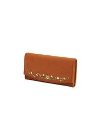 Fable England Women's Floral Embroidered Purse