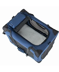Streamdale Furniture 2-in-1 Collapsible Rolling Dog Crate for Medium-Large Dogs, 28